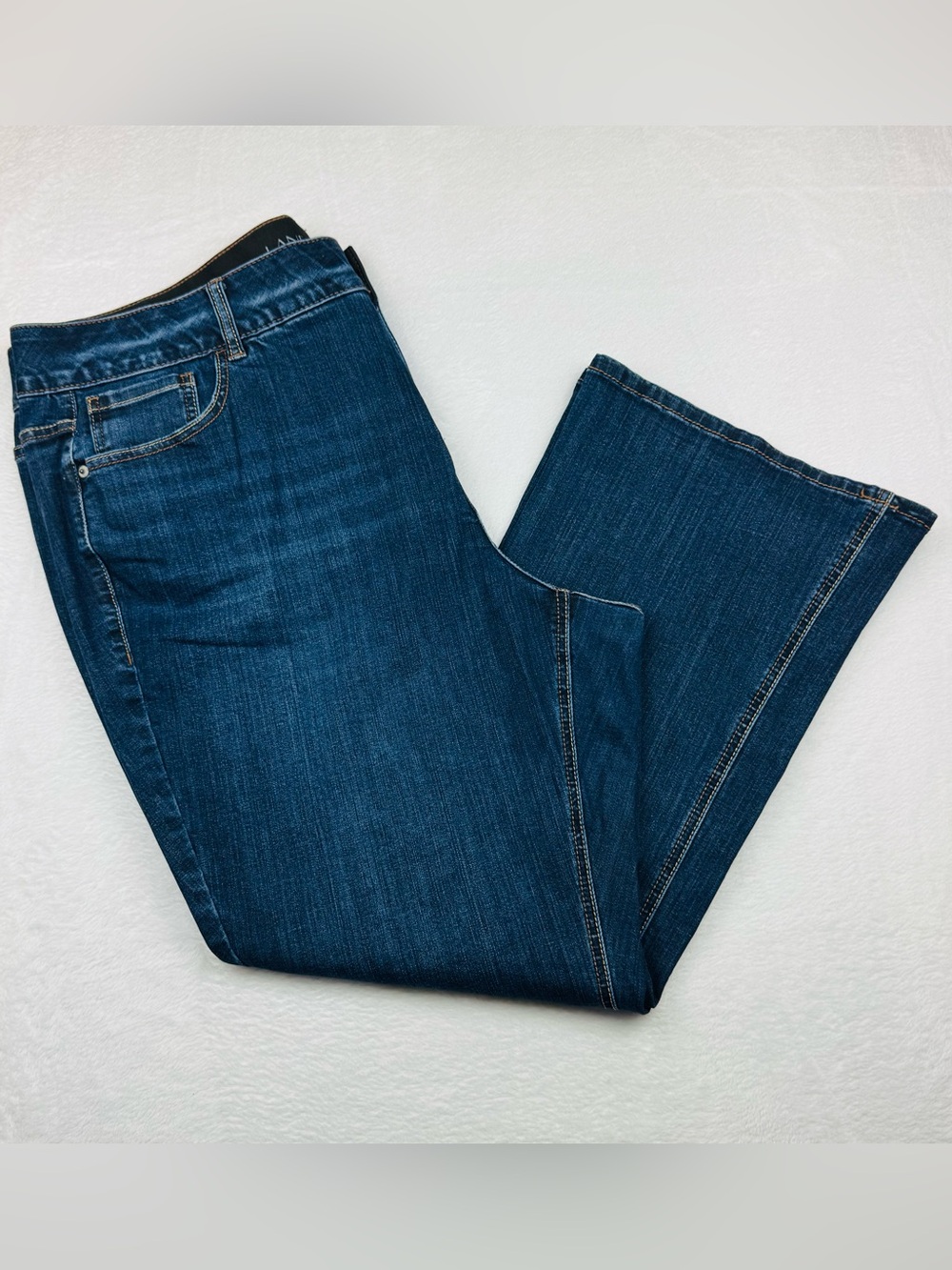 Lane Bryant high rise boot cut jeans. Short length. Women’s size 24.